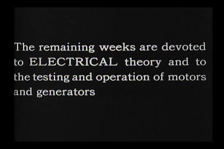 1920s - Electrical school training in the Navy, 1926.