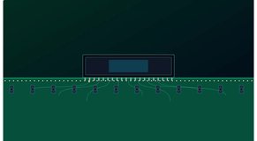 Digital data processing on printed circuit board animation - Powered by Shutterstock - Get 15% off with code: PIKWIZARD15
