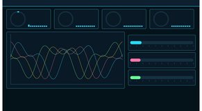 Digital data dashboard with animated graphs and animation - Powered by Shutterstock - Get 15% off with code: PIKWIZARD15