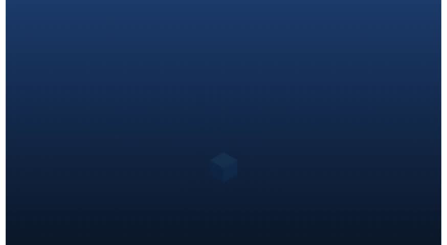 Isometric blue cube pyramid growth and data animation