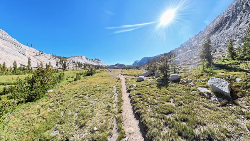 Hiking Through Hanging Valley in Yosemite National Park