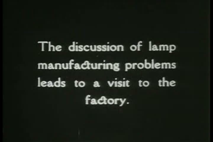 1920s - Thomas Edison in his light bulb factory, 1922.