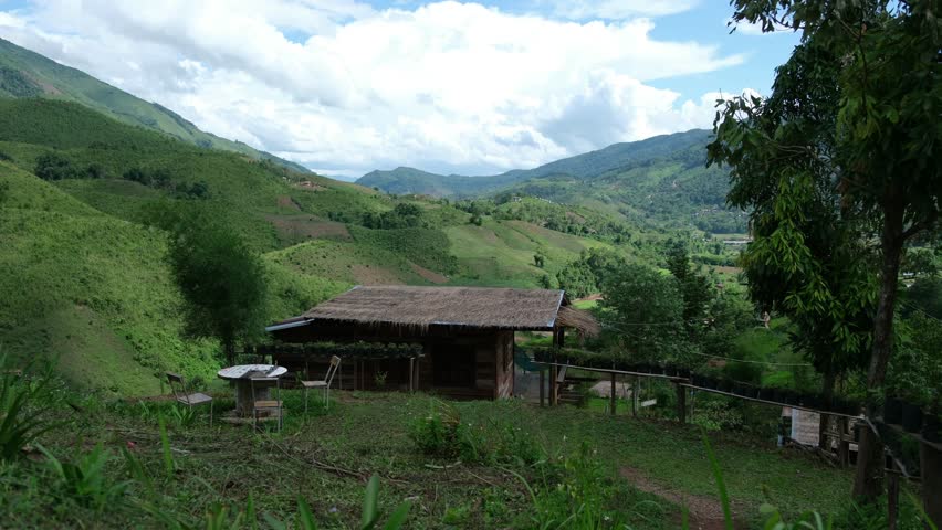 Wooden house in the mountains