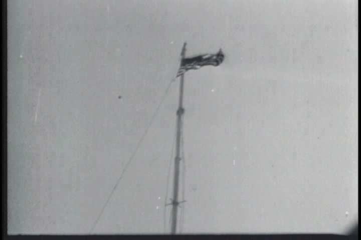 1940s - Famous Iwo Jima Marines flag planting during World War II.