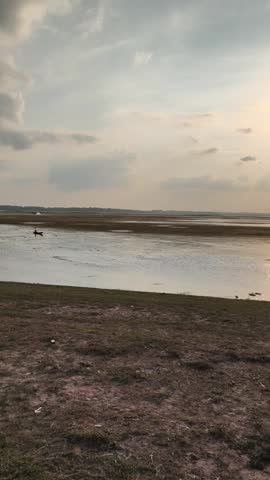 afternoon on a dry lake