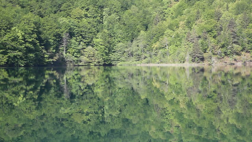 Ferry at Kozjak lake in Plitvice Lakes National Park, Croatia