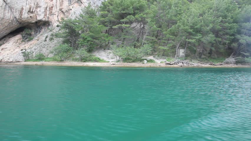Cliffs around Krka river near Krka national park, Croatia
