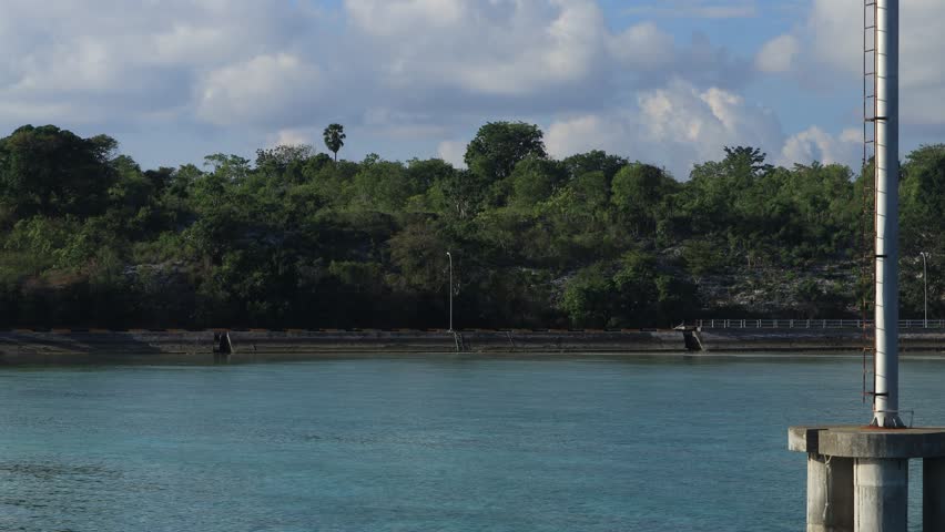 view near the harbor before the ferry docks at the harbor