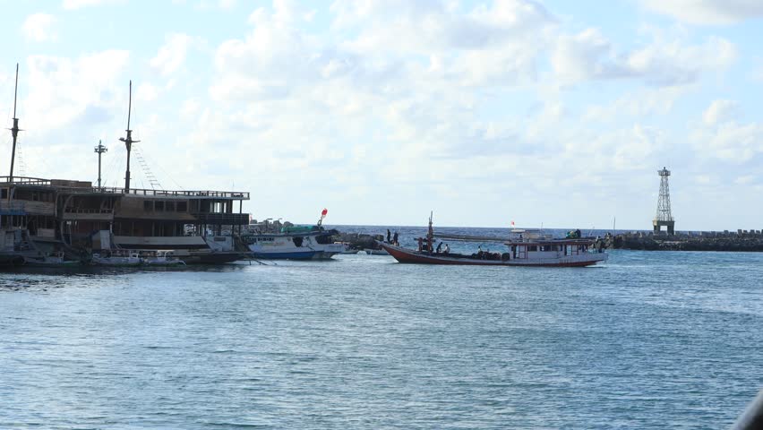 view near the harbor before the ferry docks at the harbor