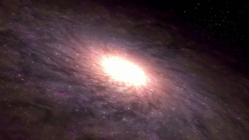 Brilliant spiral galaxy core shining brightly amidst vast swirling cosmic stardust and nebulas