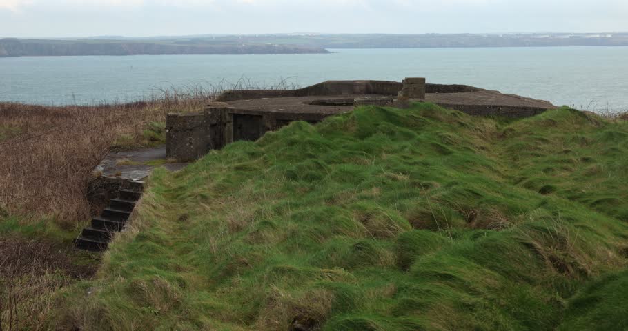 The Remains of West Blockhouse Point Fortification, Pembrokeshire, Wales, UK