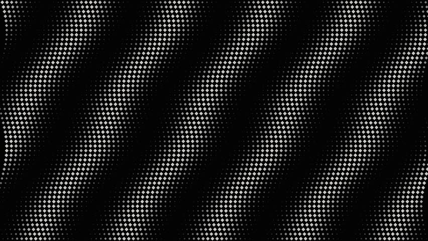 Minimal monochrome halftone wave pattern. Useful as a modern geometric background or overlay for digital projects