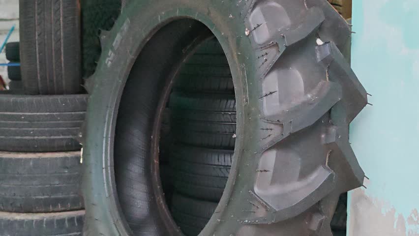 New tractor tires from the shop.