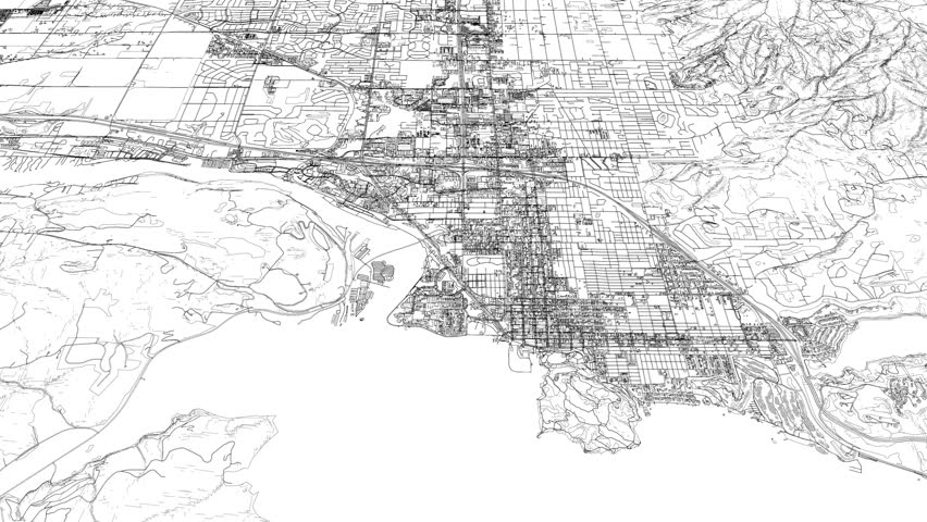 3D looped animation of city - Coeur d