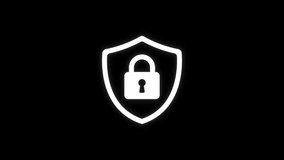 Digital Cyber Security Network Firewall Shield Icon Looping in 4K - Powered by Shutterstock - Get 15% off with code: PIKWIZARD15