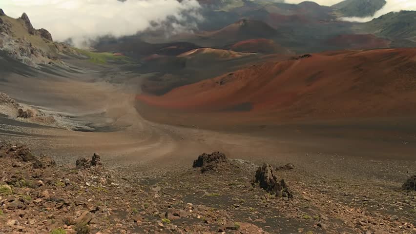 Scenic Landscape At Haleakala National Park In Maui, Hawaii