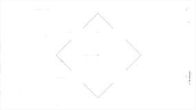 4K Video overlay abstract background animated futuristic HUD basic geometric interface elements with tracking markers data frames and minimal tech graphics - Powered by Shutterstock - Get 15% off with code: PIKWIZARD15