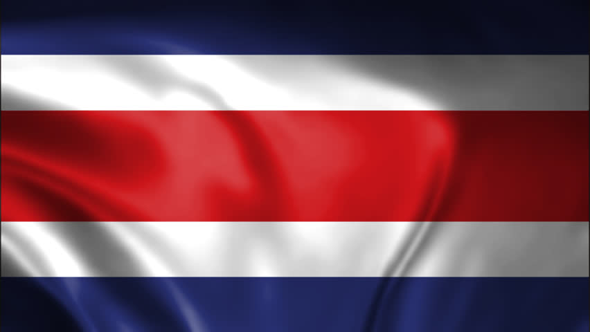 Waving Flag Costa Rica Animation design templates