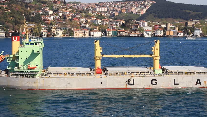 ISTANBUL - APR 13: Bulk carrier ship BONITA (IMO: 9494060, Norway) on April 13,