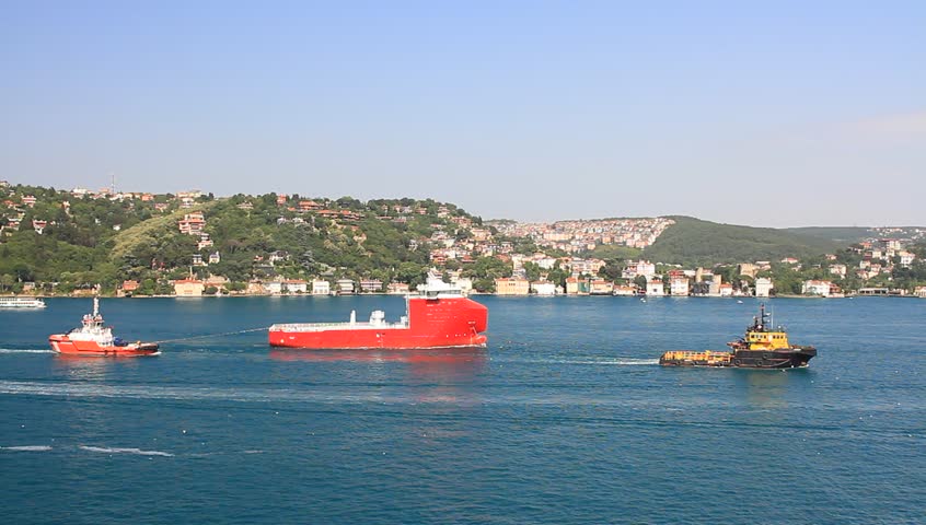 ISTANBUL - JULY 5: Offshore platform supply vessel (serial 780) on July 5, 2012