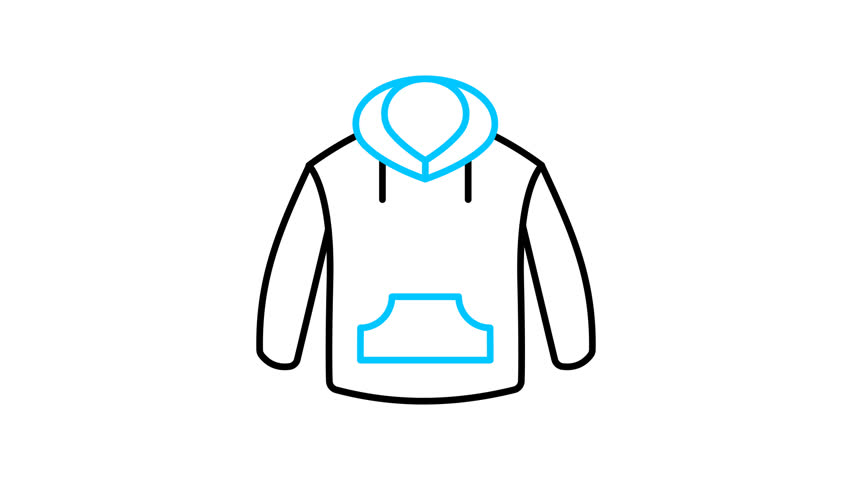  Jacket Animated Video Icon Stock