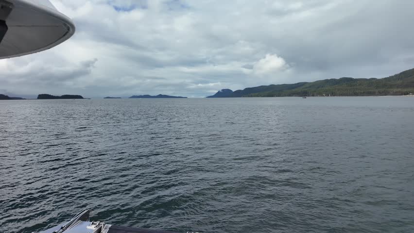 panning the sea near Juneau, Alaska for humpback whales during the spring seasonal migration