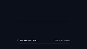 Data encryption process, secure data transfer from local server to secure vault with progress bar, symbolizing cybersecurity and data protection, seamless loop - Powered by Shutterstock - Get 15% off with code: PIKWIZARD15