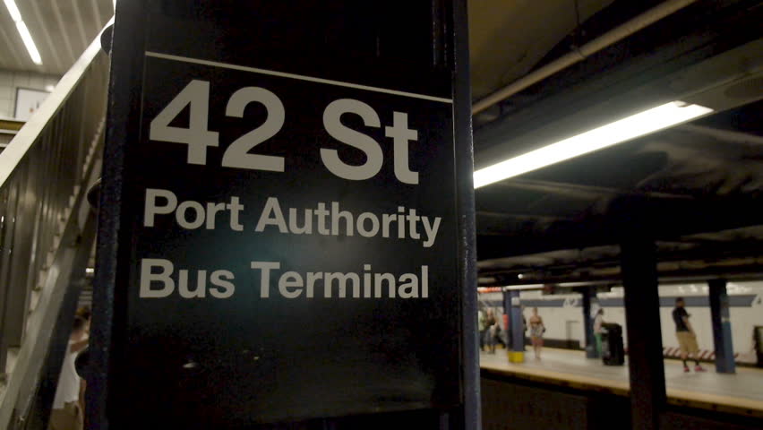 A New York City subway approaches the platform.