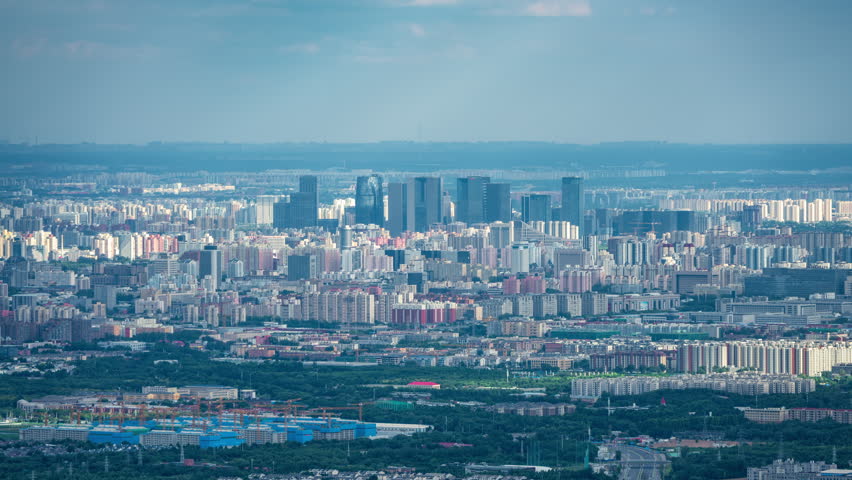 Beijing, China - 9th June 2026 - Boundaryless Horizon: Beijing Lize CBD and Tianjin Goldin Finance 117 Tower Captured in One Frame