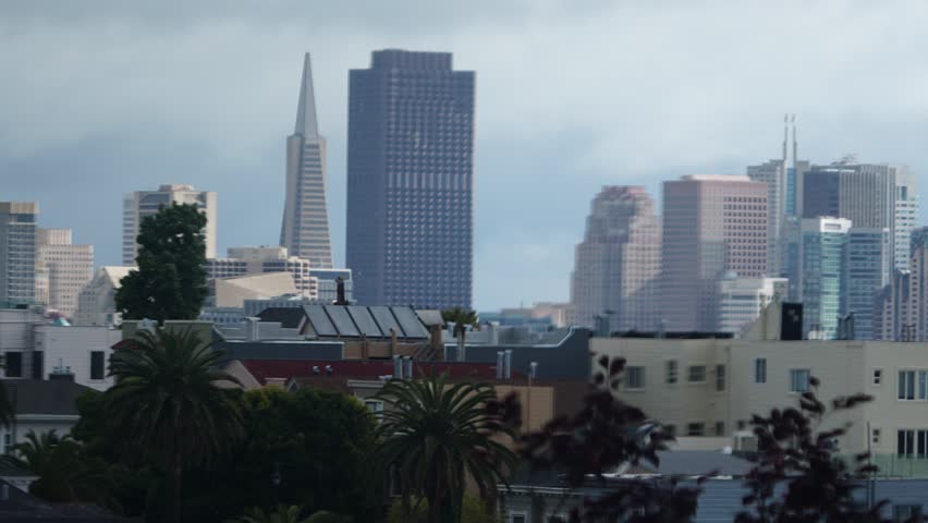 San Francisco California Skyline With Buildings in View