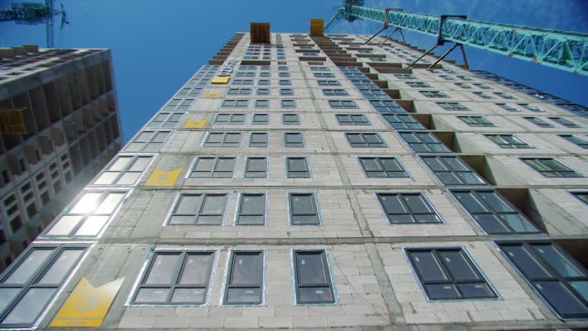 High rise apartment building under construction