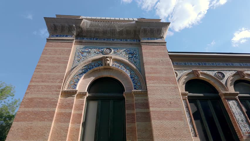 Monumental building dedicated to Velazquez and museum headquarters, Retiro, Madrid.