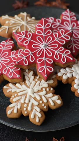 Gingerbread, Christmas cookies, and ornamental holiday baked goods. Christmas gingerbread