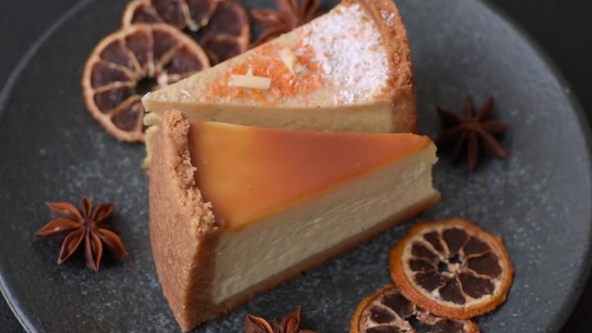 New York cheesecake, a slice of sweet pie, a classic cheesecake dessert. New York cheesecake