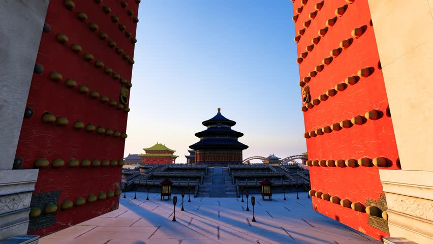 Hall of Prayer for Good Harvests at the Temple of Heaven Park, Beijing, China