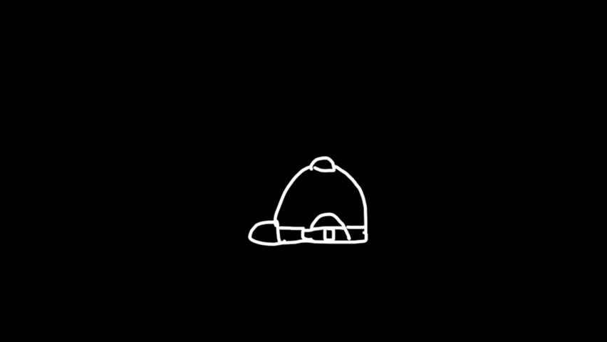 A set of simple line style vector icons featuring a cloche, bell, dome, and cover. Ideal for business and restaurant projects, presentations, and marketing materials. The icons are designed in a minimalist style with a black background.