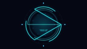 Sci Fi HUD progress circular interface with data and glowing geometric overlay - Powered by Shutterstock - Get 15% off with code: PIKWIZARD15