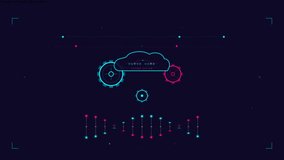 Futuristic cloud computing data processing animation with digital interface - Powered by Shutterstock - Get 15% off with code: PIKWIZARD15