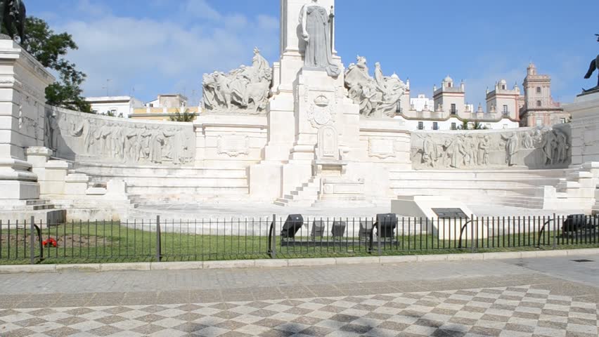 Monument to the Constitution of Cadiz in 1812. Commemoration of the first Spanish constitution, promulgated in Cadiz. "March 19, 1812"