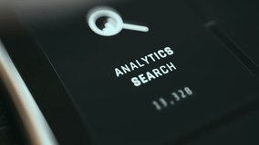 Analytics Search option being selected for monitoring data traffic - Powered by Shutterstock - Get 15% off with code: PIKWIZARD15