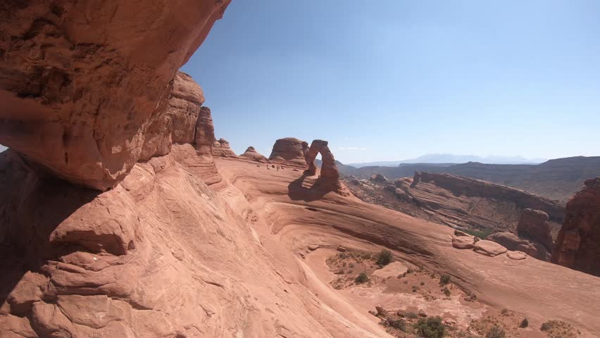 Cinematic travel video featuring dramatic rock formations and panoramic views in Arches National Park