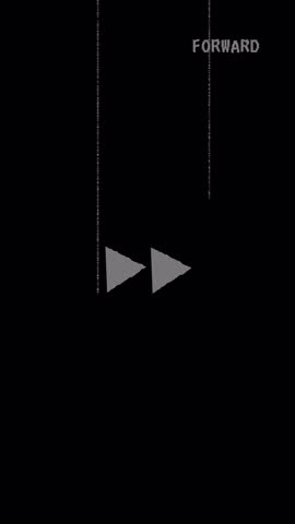Forward button icon animation on transparent background. Fast forward media player control symbol. Loopable digital animation.