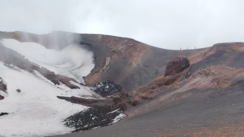 A view from the mountain Etna, Sicily, Italy, 25.05.26
