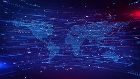 Global Data Map Digital Lines Information Technology High speed data lines over world map digital networking, analytics systems. for technology presentations, business data, global connectivity - Powered by Shutterstock - Get 15% off with code: PIKWIZARD15