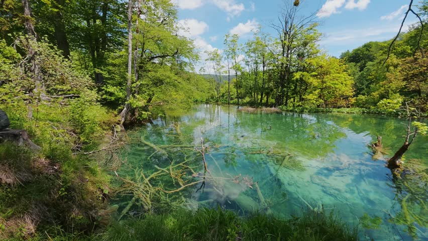 Plitvice lakes in Croatia, Unesco park