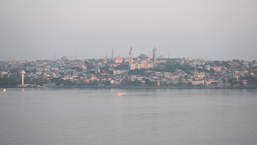 Blue Mosque and Hagia Sophia in Istanbul, Turkey