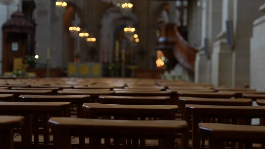 Wooden Prayer Stools Inside Royal Chapel at Palace of Versailles