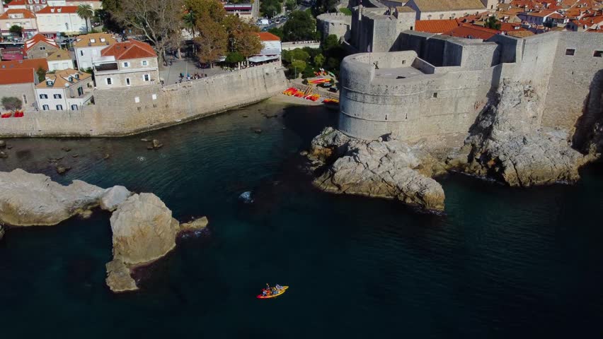 Stunning aerial perspective of dubrovnik