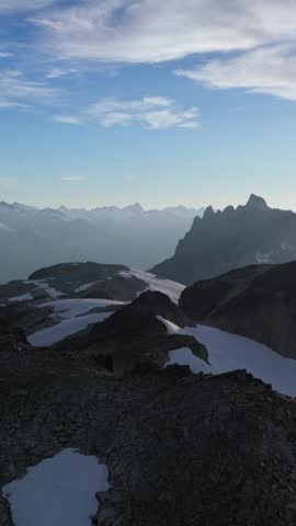 Majestic Glacier Landscape in British Columbia, Canada Under a Clear Blue Sky