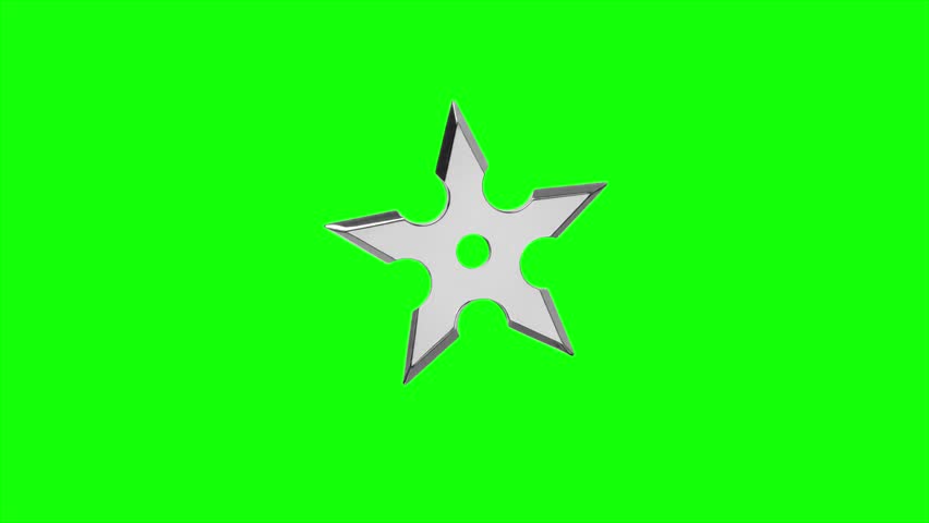 japanese ninja weapon shuriken animation HD 4K